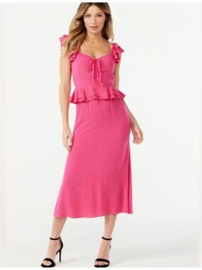 Sofia Vergara Women's Ruffle Sweetheart Midi Dress Size 3X NWT